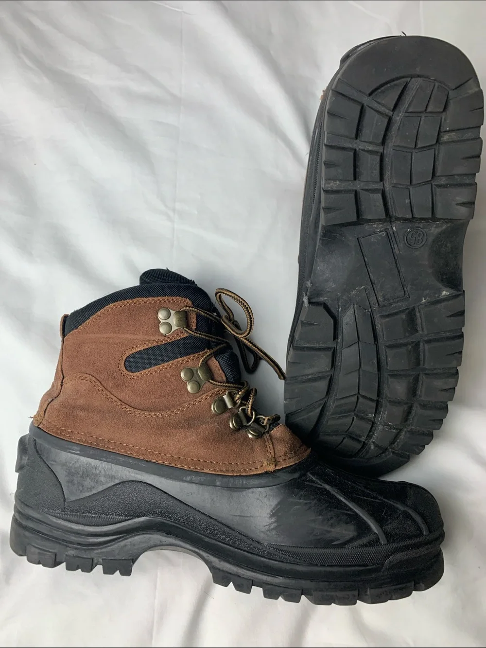 Kingshow Men's 8.5 Leather Thermolite Waterproof Construction Workwear Boots